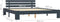 vidaXL - Bedframe - massief - grenenhout - grijs - 180x200 - cm