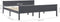 vidaXL - Bedframe - massief - grenenhout - grijs - 180x200 - cm