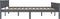 vidaXL - Bedframe - massief - grenenhout - grijs - 180x200 - cm