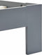 vidaXL - Bedframe - massief - grenenhout - grijs - 180x200 - cm