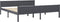 vidaXL - Bedframe - massief - grenenhout - grijs - 180x200 - cm