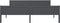 vidaXL - Bedframe - massief - grenenhout - grijs - 180x200 - cm