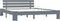vidaXL - Bedframe - massief - grenenhout - grijs - 180x200 - cm