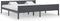 vidaXL - Bedframe - massief - grenenhout - grijs - 200x200 - cm