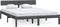 vidaXL - Bedframe - massief - grenenhout - grijs - 200x200 - cm