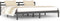 vidaXL - Bedframe - massief - grenenhout - grijs - 200x200 - cm