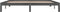 vidaXL - Bedframe - massief - grenenhout - grijs - 200x200 - cm