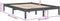 vidaXL - Bedframe - massief - grenenhout - grijs - 200x200 - cm