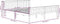vidaXL - Bedframe - massief - grenenhout - grijs - 200x200 - cm
