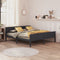 vidaXL - Bedframe - massief - grenenhout - grijs - 200x200 - cm