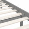 vidaXL - Bedframe - massief - grenenhout - grijs - 200x200 - cm