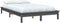 vidaXL - Bedframe - massief - grenenhout - grijs - 200x200 - cm