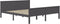 vidaXL - Bedframe - massief - grenenhout - grijs - 200x200 - cm
