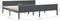 vidaXL - Bedframe - massief - grenenhout - grijs - 200x200 - cm