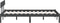 vidaXL - Bedframe - massief - grenenhout - grijs - 200x200 - cm