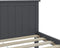 vidaXL - Bedframe - massief - grenenhout - grijs - 200x200 - cm