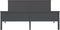 vidaXL - Bedframe - massief - grenenhout - grijs - 200x200 - cm