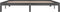 vidaXL - Bedframe - massief - grenenhout - grijs - 200x200 - cm