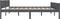vidaXL - Bedframe - massief - grenenhout - grijs - 200x200 - cm