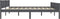 vidaXL - Bedframe - massief - grenenhout - grijs - 200x200 - cm