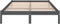vidaXL - Bedframe - massief - grenenhout - grijs - 200x200 - cm