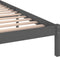 vidaXL - Bedframe - massief - grenenhout - grijs - 200x200 - cm