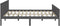 vidaXL - Bedframe - massief - grenenhout - grijs - 200x200 - cm