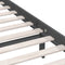 vidaXL - Bedframe - massief - grenenhout - grijs - 200x200 - cm