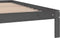 vidaXL - Bedframe - massief - grenenhout - grijs - 200x200 - cm