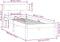 vidaXL - Bedframe - massief - grenenhout - grijs - 90x190 - cm