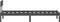 vidaXL - Bedframe - massief - grenenhout - grijs - 90x190 - cm