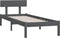 vidaXL - Bedframe - massief - grenenhout - grijs - 90x190 - cm