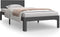 vidaXL - Bedframe - massief - grenenhout - grijs - 90x200 - cm