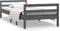 vidaXL - Bedframe - massief - grenenhout - grijs - 90x200 - cm