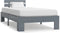vidaXL - Bedframe - massief - grenenhout - grijs - 90x200 - cm