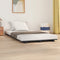 vidaXL - Bedframe - massief - grenenhout - grijs - 90x200 - cm