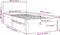 vidaXL - Bedframe - massief - grenenhout - grijs - 90x200 - cm