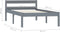 vidaXL - Bedframe - massief - grenenhout - grijs - 90x200 - cm