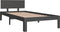 vidaXL - Bedframe - massief - grenenhout - grijs - 90x200 - cm