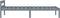 vidaXL - Bedframe - massief - grenenhout - grijs - 90x200 - cm