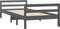 vidaXL - Bedframe - massief - grenenhout - grijs - 90x200 - cm