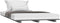 vidaXL - Bedframe - massief - grenenhout - grijs - 90x200 - cm