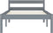 vidaXL - Bedframe - massief - grenenhout - grijs - 90x200 - cm