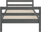 vidaXL - Bedframe - massief - grenenhout - grijs - 90x200 - cm