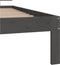 vidaXL - Bedframe - massief - grenenhout - grijs - 90x200 - cm