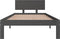 vidaXL - Bedframe - massief - grenenhout - grijs - 90x200 - cm