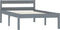 vidaXL - Bedframe - massief - grenenhout - grijs - 90x200 - cm