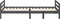vidaXL - Bedframe - massief - grenenhout - grijs - 90x200 - cm