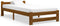 vidaXL - Bedframe - massief - grenenhout - honingbruin - 100x200 - cm