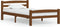 vidaXL - Bedframe - massief - grenenhout - honingbruin - 100x200 - cm